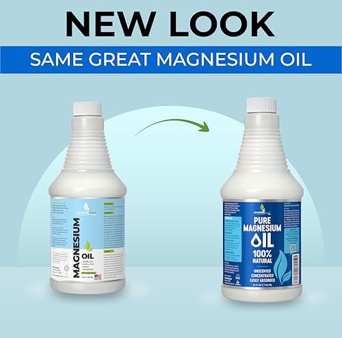 Pure Magnesium Oil Spray 32oz - Topical Magnesium for Sleep & Feet - Extra Strength - USP Grade - 100% Natural - Made in USA - görsel 4