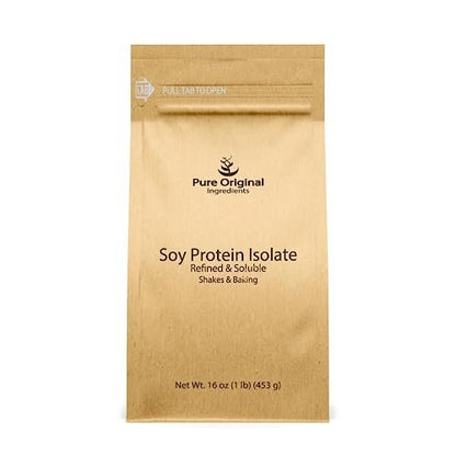 PURE ORIGINAL INGREDIENTS Soy Protein Isolate, Always Pure, No Fillers or Additives (1 Pound)