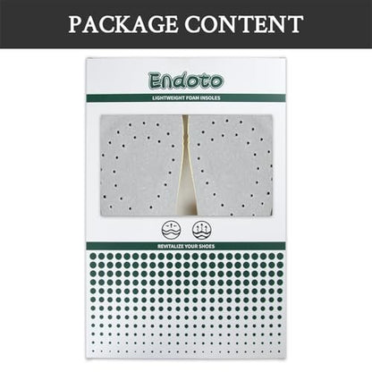 Endoto Classic Insoles for Hey Dude Men's Wally Shoes Replacement, Footwear Inserts Comfortable & Light-Weight (US Size:M11 / EU Size:44)