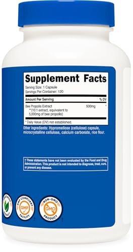 Nutricost Bee Propolis Extract 120 Capsules for 120 Servings Per Bottle - Gluten Free and GMO Free, Vegetarian Dietary Supplement - görsel 10