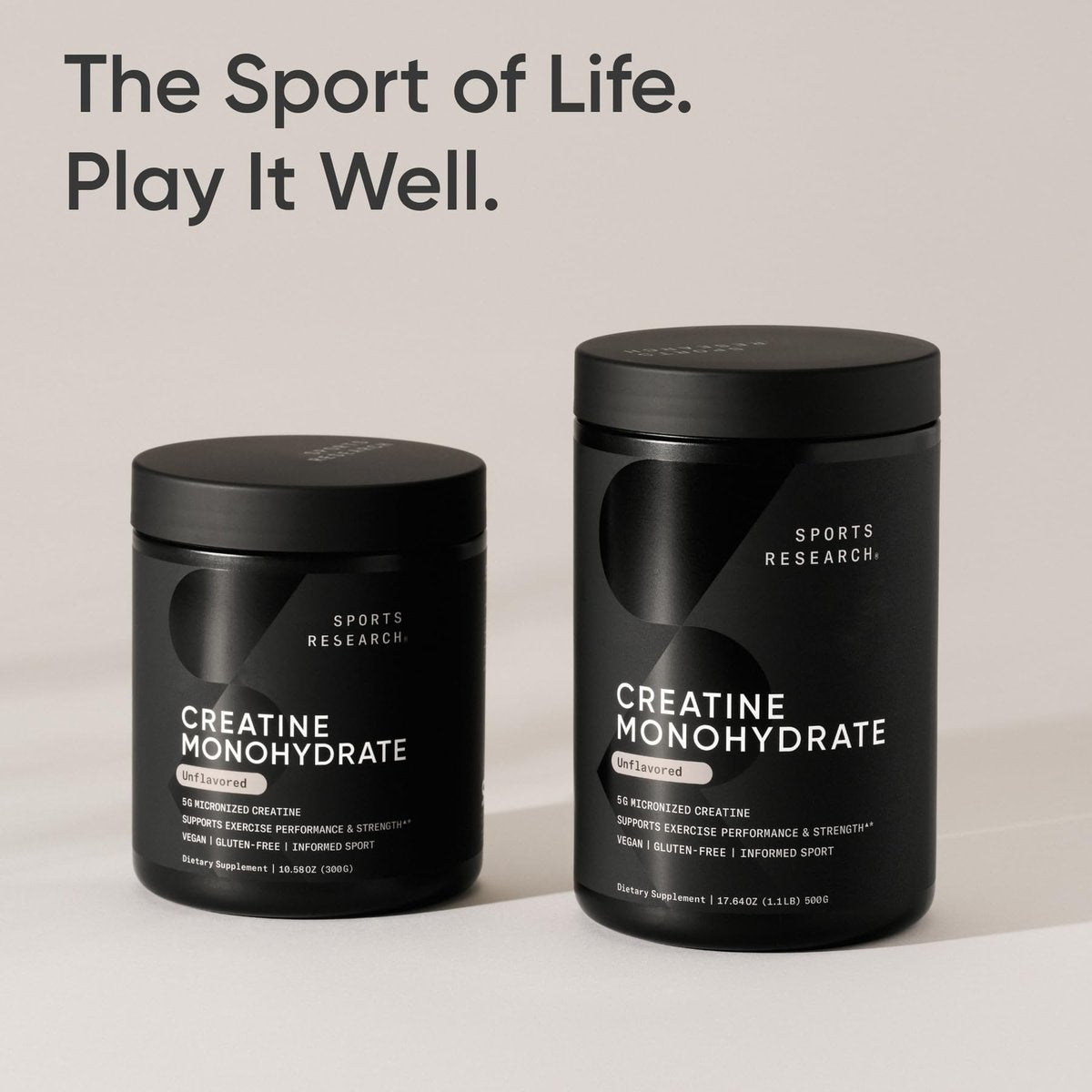Sports Research Creatine Monohydrate - Gain Lean Muscle, Improve Performance and Strength and Support Workout Recovery* - 5 g Micronized Creatine - 17.64 oz - görsel 3