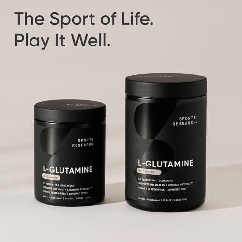 Sports Research L-Glutamine - Workout Recovery, Immune Health & Gut Health Support - 5 G Per Serving - 10.58 Oz - görsel 11