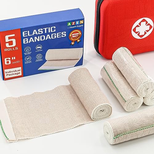 AZEN Premium 12 Pack Elastic Bandage Wrap 6 – Width: 6 inches – Image 7