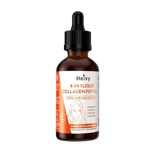 Heivy Liquid Collagen for Women, 60ml Raspberry Flavor, 20500 mcg 4-in-1 Collagen Drops, USA GMP, Sugar-Free, 3rd Party Tested - görsel 12