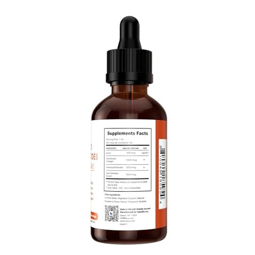 Heivy Liquid Collagen for Women, 60ml Raspberry Flavor, 20500 mcg 4-in-1 Collagen Drops, USA GMP, Sugar-Free, 3rd Party Tested - görsel 14