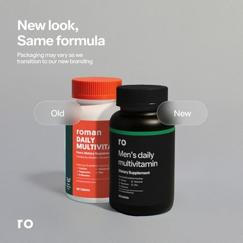 Ro Daily Multivitamin for Men | Supports Physical Activity, Brain + Heart Health, and Immune System with 23 Key Nutrients Including Calcium, Magnesium, and Zinc | 60-Day Supply (120 Tablets) - görsel 14