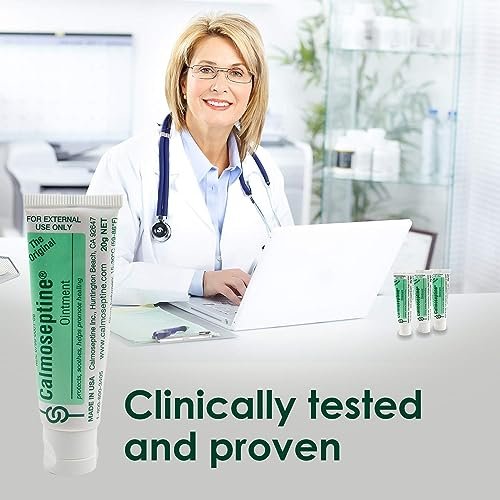 Calmoseptine Ointment. Soothing Menthol Relief for Skin Irritations. 20 gram Travel Size Tube - görsel 3