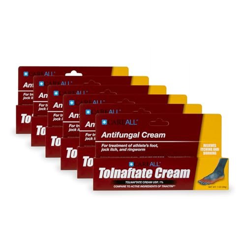 CareAll Tolnaftate Cream USP 1%, 1.0 oz Tube (6 Pack) - Effective Antifungal Treatment for Athlete's Foot, Jock Itch, Ringworm - görsel 11