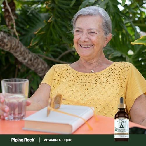 Piping Rock Vitamin A Liquid Drops | 2 fl oz | with Organic MCT Oil | Non-GMO, Gluten Free Supplement - görsel 3