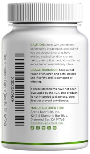 Nattokinase Supplement 4,000 FU Per Serving, – Turmeric Curcumin 95% Curcuminoids 500 mg – Image 11