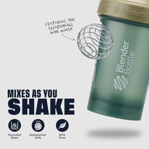 BlenderBottle Classic V2 Shaker Bottle Perfect for Protein Shakes and Pre Workout, 4-Ounce, Full Color Tan - görsel 7