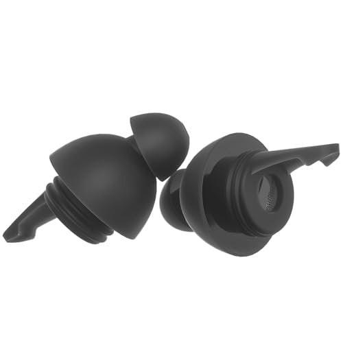 LYSIAN High Fidelity Concert Ear Plugs, 23dB Noise Reduction Musician Earplugs for Concerts, Festivals & Raves, Reusable Soft Earplugs with Aluminum Case, 2 Pairs Black - görsel 14
