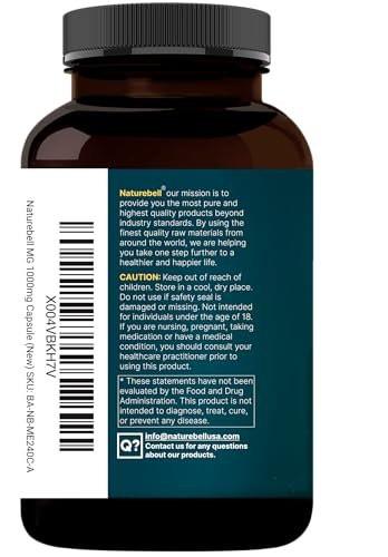 NatureBell L-Lysine 1,000mg Capsules + Quercetin 250mg with Vitamin C and Zinc, 240 Count | Free Form Amino Acids, L Lysine Complex | Non-GMO, Gluten Free - görsel 9