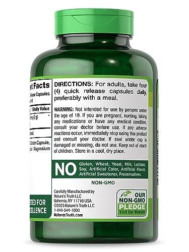 Nature's Truth Beet Root Capsules | 2,000mg | 180 Count | Non-GMO and Gluten Free Supplement