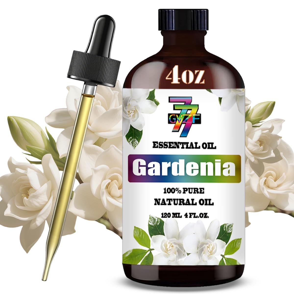 Gardenia Essential Oil – Gardenia Oil for Diffuser, Humidifier, Candle Making, Soap, Home Aroma, Gift – Gardenia Fragrance Oil 4 fl oz (120 ml) Long Lasting Floral Scent – GV77Z - görsel 1