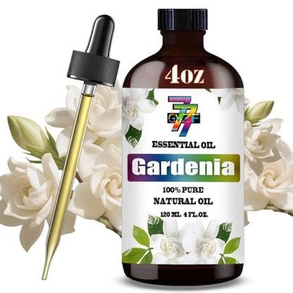 Gardenia Essential Oil – Gardenia Oil for Diffuser, Humidifier, Candle Making, Soap, Home Aroma, Gift – Gardenia Fragrance Oil 4 fl oz (120 ml) Long Lasting Floral Scent – GV77Z