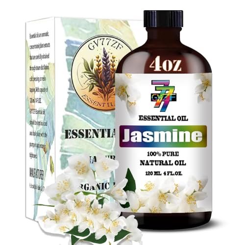 Jasmine Essential Oil – Jasmine Oil for Diffuser, DIY Candles, Soap, Humidifier, Bedroom, Gift – Jasmine Fragrance Oil 4 fl oz (120 ml) – GV77ZF - görsel 1