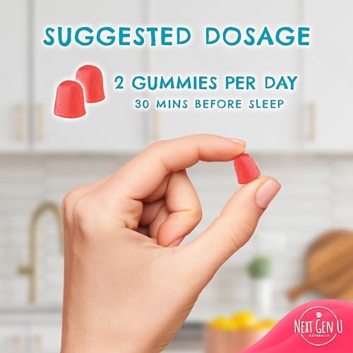Melatonin Gummies - 10 mg Dietary Supplement - Strawberry Flavored - 120 Vegan Gummies - by NextGenU - görsel 11
