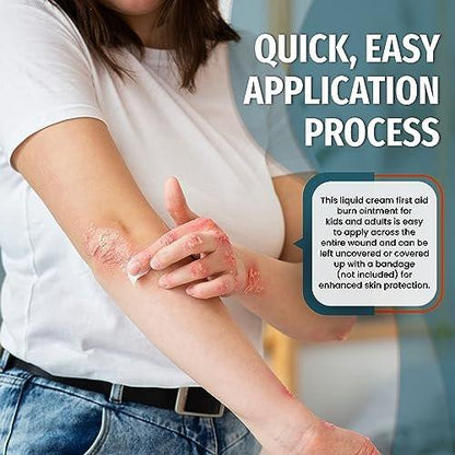 First Aid Burn Cream Packets Box of 144, Burn Ointment with Lidocaine and Benzalkonium Chloride for Minor Scrapes, Cuts, and Skin Irritations, Home and Medical Skincare