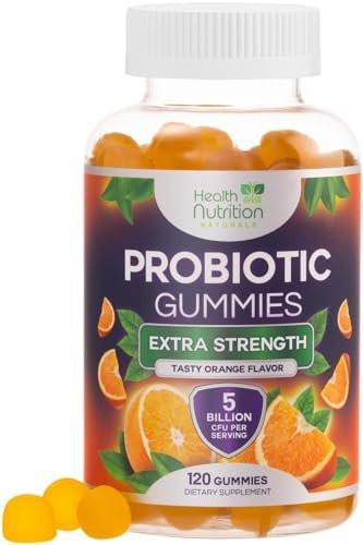 Probiotic Gummies for Women & Men - Advanced Multi-Strain Probiotic Formula - Gut & Digestive Health Support Gummy for Occasional Bloating - Daily Acidophilus Probiotics Supplement - 120 Gummies - görsel 2