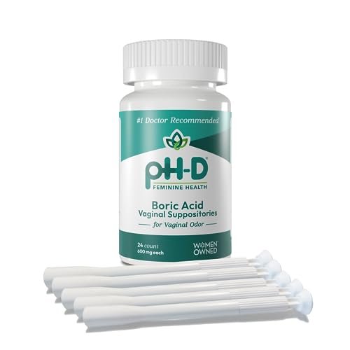 pH-D Feminine Health Support - Boric Acid – 24 Boric Acid Suppositories: Each suppository contains 600 mg of – Image 1
