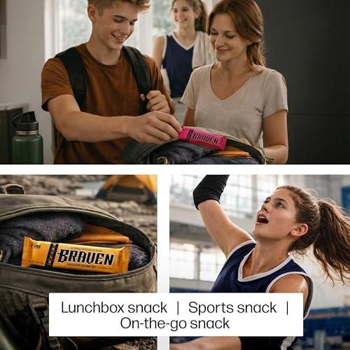 Braven Bar Classic Energy Bars Variety Pack (1.59 oz, Pack of 10) – Energy Snacks with 5g Protein, and 13 Vitamins & Minerals – Energy Chews Alternative & Protein Snack - Gluten Free, Allergen-friendly snacks - görsel 2