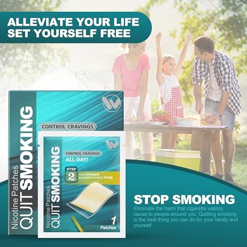 Nicotine Patches Step 2 Easy and Effective Helps Quit Smoking, 14 mg, 30 Patches Smoking Aid to Help Quit Smoking, Each Patch Provides a 24-Hour Nicotine Transdermal System - görsel 2