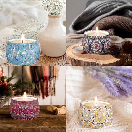 TranquilBliss Scented Candle Set, 4 Pack Soy – Gift Givers: Looking for a meaningful and practical present for – Image 7