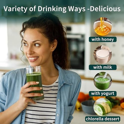 Chlorella Powder Natural - Chlorophyll – Immune System Support: Rich in antioxidants, vitamins C and E, and – Image 1