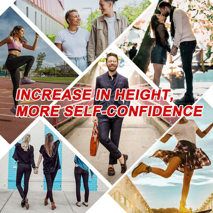 Ailaka Height Increase Insoles for Men Women, Honeycomb Shock Absorbing Cushion Insoles, Replacement Full Length Sports Shoe Height Inserts Height Elevation