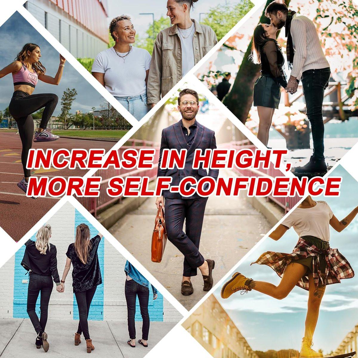 Ailaka Height Increase Insoles for Men Women, Honeycomb Shock Absorbing Cushion Insoles, Replacement Full Length Sports Shoe Height Inserts Height Elevation - görsel 14