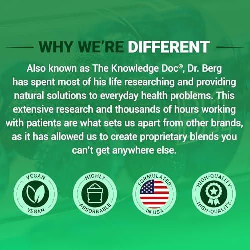 Dr. Berg Natural Vitamin B1 B6 B12 Complex - Allithiamine Vitamin B1 Supplement with 8 Essential Vitamin B Complex for Men & Women Including Thiamin, Niacin, Folate, Magnesium & More - 60 Capsules - görsel 13