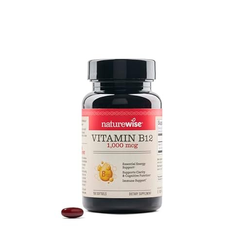 NatureWise Vitamin B12 1000 mcg - Dietary Supplement for Supporting Energy Metabolism, Mental Clarity, Nervous System Health - Easy-to-Swallow, Soy & Gluten-Free - 150 Count [150-Day Supply] - görsel 2