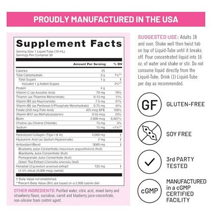 NatureWise Hydrolyzed Liquid Collagen for – Servings: 30 tubes (30-day supply) – Image 8