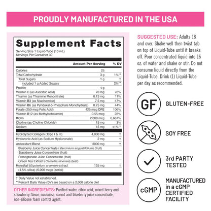 NatureWise Hydrolyzed Liquid Collagen for – Packaging: Pink box with individual tubes – Image 7