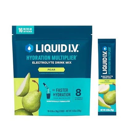 Liquid I.V.® Hydration Multiplier - Pear | – Essential Electrolytes: Each serving contains five essential vitamins – Image 2