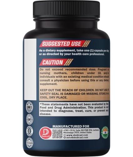 DEDICAD 12in1 Wormwood Black Walnut Clove Capsules - Immune & Mood Support - 3 Month Supply - 90 Vegan Capsules - görsel 6