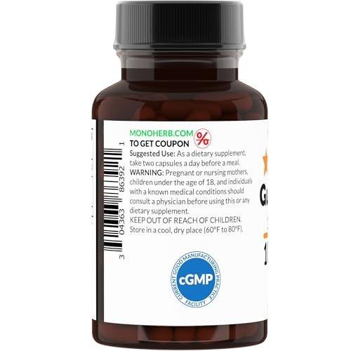 MONOHERB Guava Leaf 10:1 Extract 1000 mg - 90 Capsules - görsel 5
