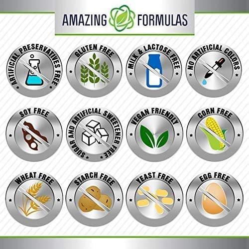 Amazing Formulas Boswellia Extract Turmeric and Tart Cherry Supplement | 2400 Mg Per Serving | 60 Veggie Capsules | Non-GMO | Gluten Free | Made in USA - görsel 3