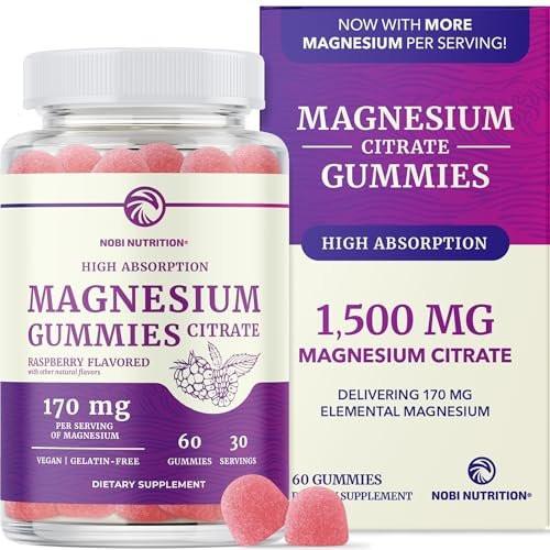 Magnesium Citrate Gummies | Extra Strength for Calm, Relaxation & Digestion | High Absorption Magnesium Gummies for Adults | Vegan, Non-GMO | Raspberry Flavor Mag Gummy | 60 Ct, 1 Month Supply - görsel 11