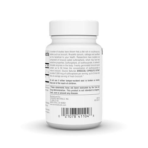 Source Naturals Broccoli Sprouts Extract, 250 mg - 60 Tablets - görsel 1