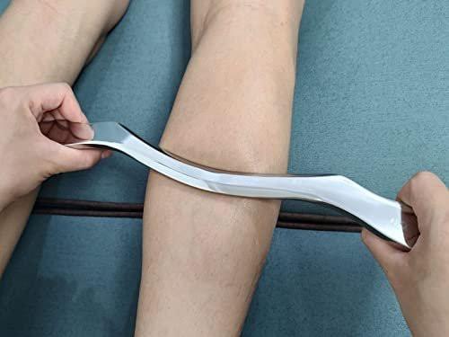 GYX COELE Muscle Scraper Stainless Steel Gua Sha Scraping Massage Tool, IASTM Tools, Great Soft Tissue Physical Therapy 14 Inch Long (Double Edge) - görsel 9