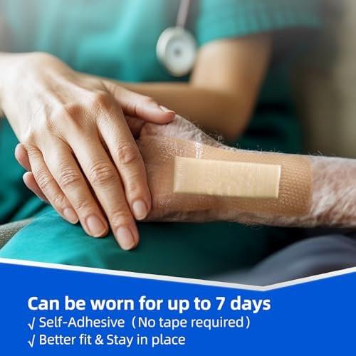 Niceful 10 Pcs Silicone Foam Dressing 2" x 5" - Ultra Soft Waterproof Silicone Bandages with Adhesive Border, Highly Absorbent Foam Dressing for Bed Sores, Leg Ulcers - görsel 4