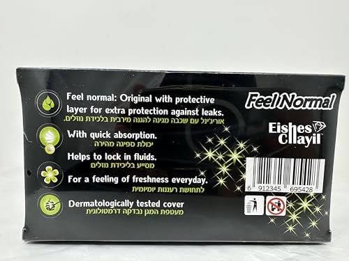 Feel Normal Disposable Black Panty Liners for Women 36 pcs with Protective Layer for Extra Protection Against Leaks - görsel 6