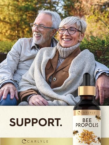 Carlyle Bee Propolis Tincture Drops | 2 Fl Oz | Liquid Extract | Non-GMO, Gluten Free Supplement