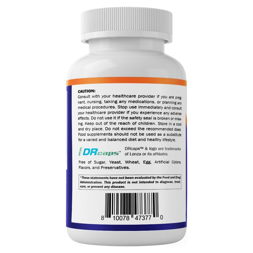 Vitamatic Lactobacillus Salivarius 2 Billion per DR Capsule - 60 Count - Digestive Support - Made with Prebiotic Inulin Fiber (2 Bottles) - görsel 9