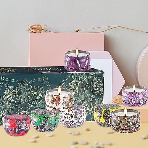 Scented Candles Gift Set, 2.5 oz Soy Wax Aromatherapy Candle for Home, Romantic Candles Gift for Mother Day Christmas Valentines Birthday (24 Pack) - görsel 12