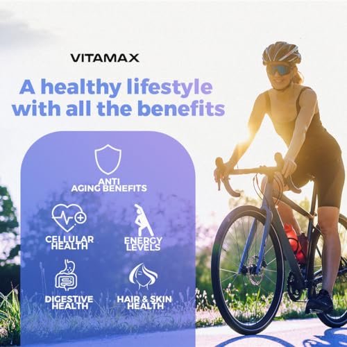 Vitamax Resveratrol NAD+ Berberine Hyaluronic Acid - Biotin Grape & Blueberry + NAC - Collagen Peptides - Hair, Nail, Skin & Joint Supplement - 21-in-1 Women and Men - Made in USA - 120 Count - görsel 11