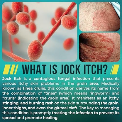 Jock Itch Cream | Extra Strength Antifungal – Versatile Use: Effective on multiple areas: groin, inner thighs, – Image 10