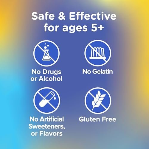 Zarbee’s Kids Calm Gummies with Magnesium, for Kids Ages 5+, Melatonin-Free, Support for a Calm Mind & Body, Chamomile & Vitamin B6, Natural Raspberry Flavor, 30 ct - görsel 6